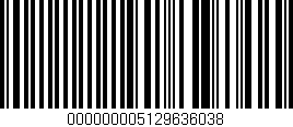 Código de barras (EAN, GTIN, SKU, ISBN): '000000005129636038'