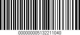 Código de barras (EAN, GTIN, SKU, ISBN): '000000005132211040'