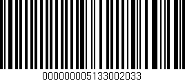 Código de barras (EAN, GTIN, SKU, ISBN): '000000005133002033'