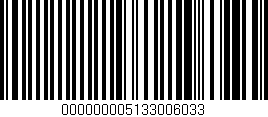 Código de barras (EAN, GTIN, SKU, ISBN): '000000005133006033'