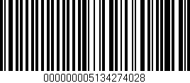 Código de barras (EAN, GTIN, SKU, ISBN): '000000005134274028'