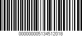 Código de barras (EAN, GTIN, SKU, ISBN): '000000005134512018'