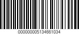 Código de barras (EAN, GTIN, SKU, ISBN): '000000005134661034'
