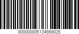 Código de barras (EAN, GTIN, SKU, ISBN): '000000005134669026'