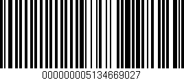 Código de barras (EAN, GTIN, SKU, ISBN): '000000005134669027'