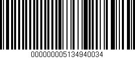 Código de barras (EAN, GTIN, SKU, ISBN): '000000005134940034'