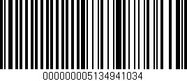 Código de barras (EAN, GTIN, SKU, ISBN): '000000005134941034'