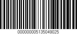 Código de barras (EAN, GTIN, SKU, ISBN): '000000005135049025'