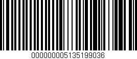Código de barras (EAN, GTIN, SKU, ISBN): '000000005135199036'