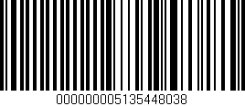 Código de barras (EAN, GTIN, SKU, ISBN): '000000005135448038'