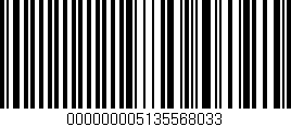 Código de barras (EAN, GTIN, SKU, ISBN): '000000005135568033'