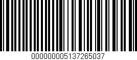Código de barras (EAN, GTIN, SKU, ISBN): '000000005137265037'
