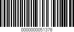 Código de barras (EAN, GTIN, SKU, ISBN): '0000000051378'
