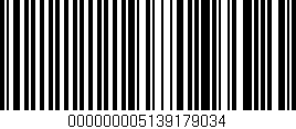 Código de barras (EAN, GTIN, SKU, ISBN): '000000005139179034'