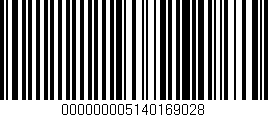 Código de barras (EAN, GTIN, SKU, ISBN): '000000005140169028'