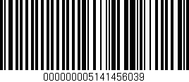 Código de barras (EAN, GTIN, SKU, ISBN): '000000005141456039'