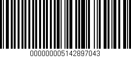 Código de barras (EAN, GTIN, SKU, ISBN): '000000005142897043'