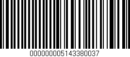 Código de barras (EAN, GTIN, SKU, ISBN): '000000005143380037'