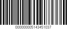 Código de barras (EAN, GTIN, SKU, ISBN): '000000005143451037'