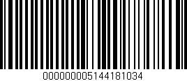 Código de barras (EAN, GTIN, SKU, ISBN): '000000005144181034'