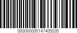 Código de barras (EAN, GTIN, SKU, ISBN): '000000005147405035'