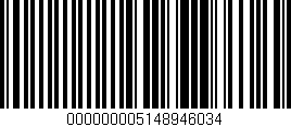 Código de barras (EAN, GTIN, SKU, ISBN): '000000005148946034'