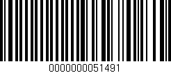 Código de barras (EAN, GTIN, SKU, ISBN): '0000000051491'