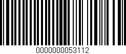 Código de barras (EAN, GTIN, SKU, ISBN): '0000000053112'