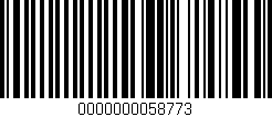 Código de barras (EAN, GTIN, SKU, ISBN): '0000000058773'