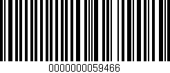 Código de barras (EAN, GTIN, SKU, ISBN): '0000000059466'