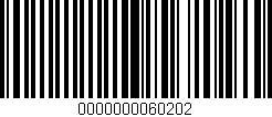 Código de barras (EAN, GTIN, SKU, ISBN): '0000000060202'