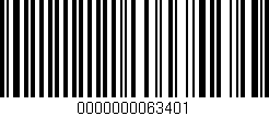 Código de barras (EAN, GTIN, SKU, ISBN): '0000000063401'