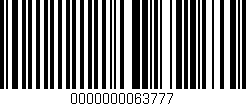 Código de barras (EAN, GTIN, SKU, ISBN): '0000000063777'