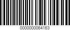Código de barras (EAN, GTIN, SKU, ISBN): '0000000064163'
