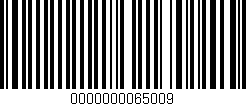 Código de barras (EAN, GTIN, SKU, ISBN): '0000000065009'
