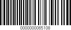 Código de barras (EAN, GTIN, SKU, ISBN): '0000000065108'