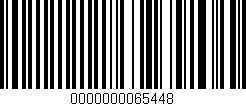 Código de barras (EAN, GTIN, SKU, ISBN): '0000000065448'