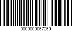 Código de barras (EAN, GTIN, SKU, ISBN): '0000000067263'