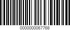 Código de barras (EAN, GTIN, SKU, ISBN): '0000000067768'