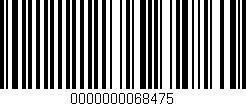 Código de barras (EAN, GTIN, SKU, ISBN): '0000000068475'