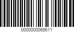 Código de barras (EAN, GTIN, SKU, ISBN): '0000000068611'