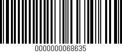 Código de barras (EAN, GTIN, SKU, ISBN): '0000000068635'
