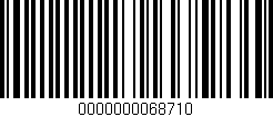 Código de barras (EAN, GTIN, SKU, ISBN): '0000000068710'