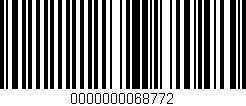 Código de barras (EAN, GTIN, SKU, ISBN): '0000000068772'