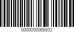 Código de barras (EAN, GTIN, SKU, ISBN): '0000000068932'