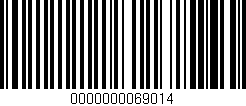 Código de barras (EAN, GTIN, SKU, ISBN): '0000000069014'