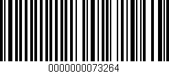 Código de barras (EAN, GTIN, SKU, ISBN): '0000000073264'