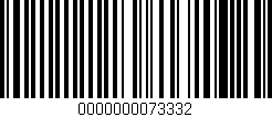 Código de barras (EAN, GTIN, SKU, ISBN): '0000000073332'