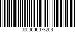 Código de barras (EAN, GTIN, SKU, ISBN): '0000000075206'
