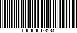 Código de barras (EAN, GTIN, SKU, ISBN): '0000000076234'